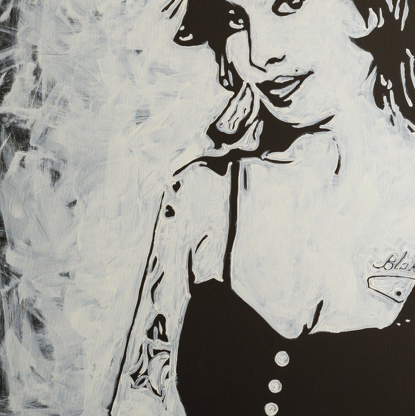 Canvas Print: "Amy Winehouse Black and White"