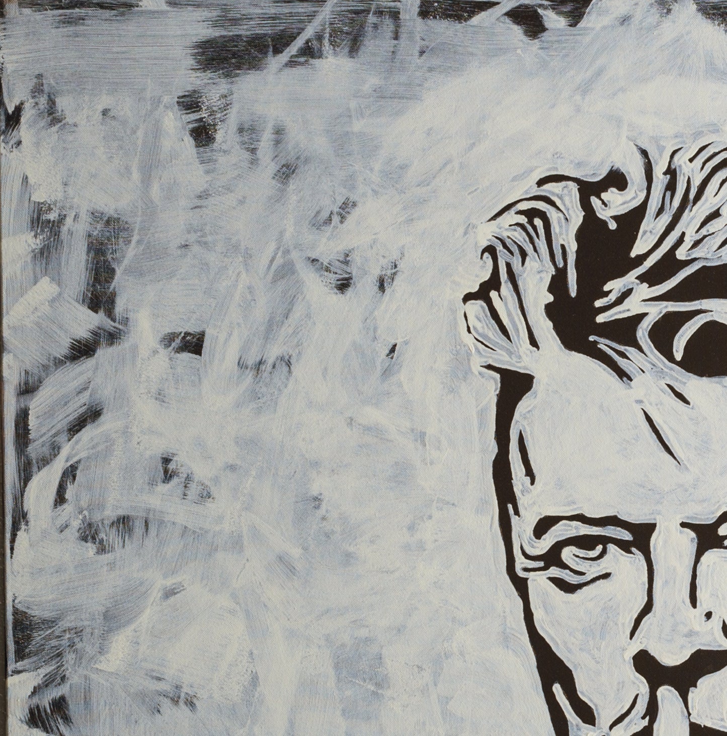 Canvas Print: "David Bowie Black and White"