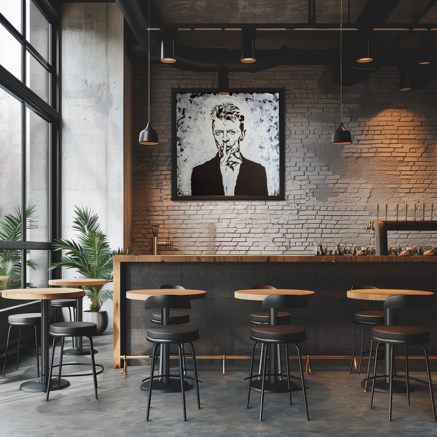 Canvas Print: "David Bowie Black and White"