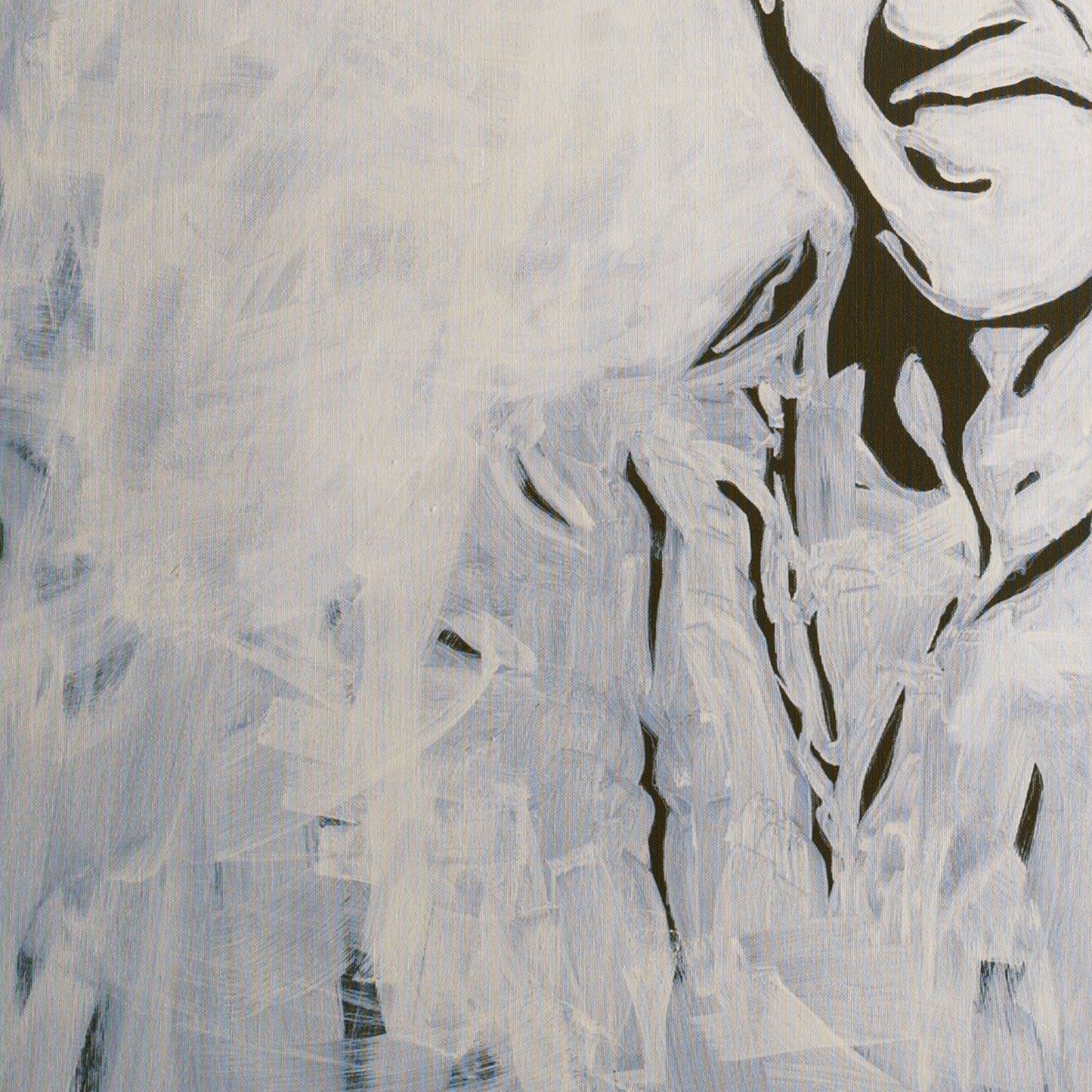Canvas Print: "Elvis Presley Black and White"
