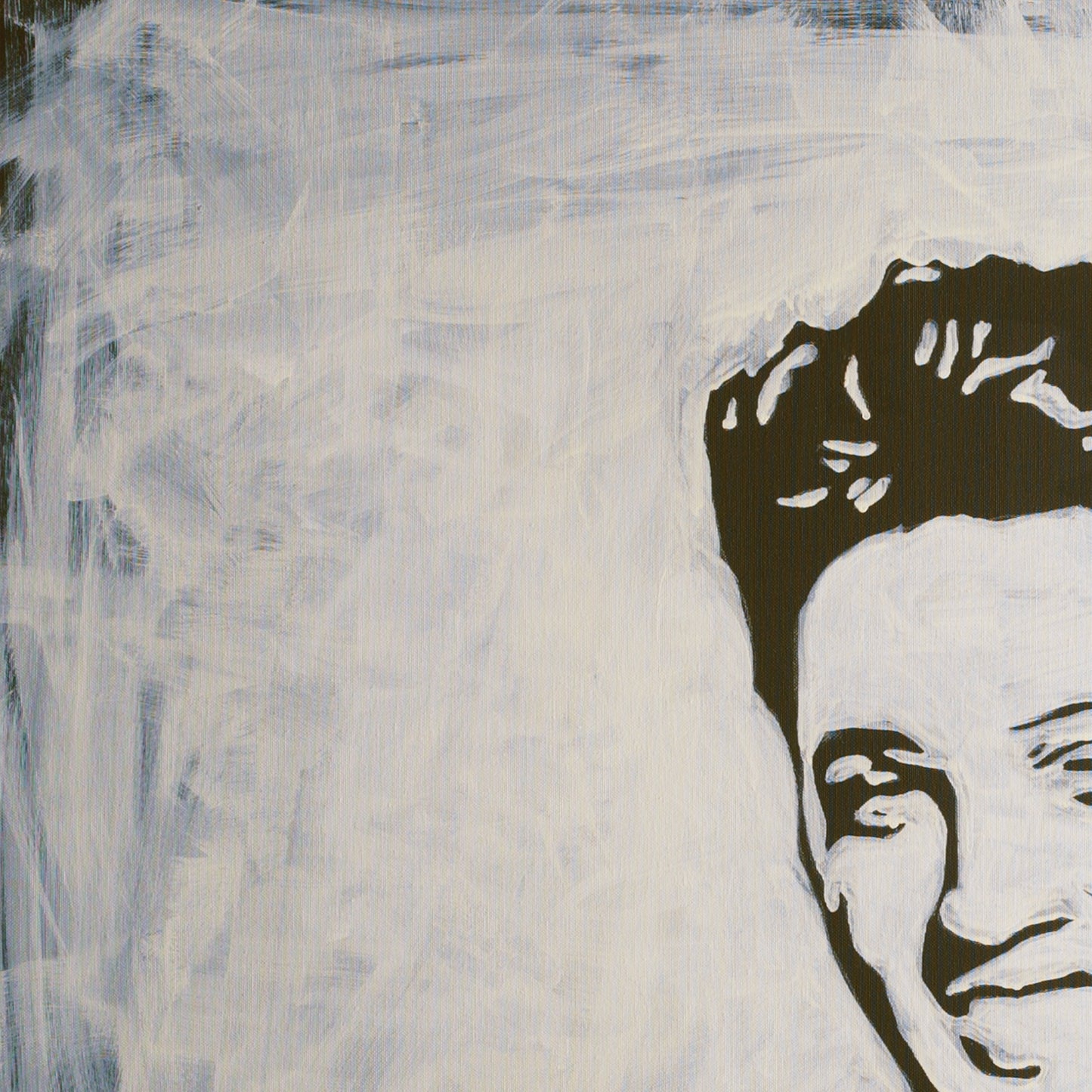 Canvas Print: "Elvis Presley Black and White"