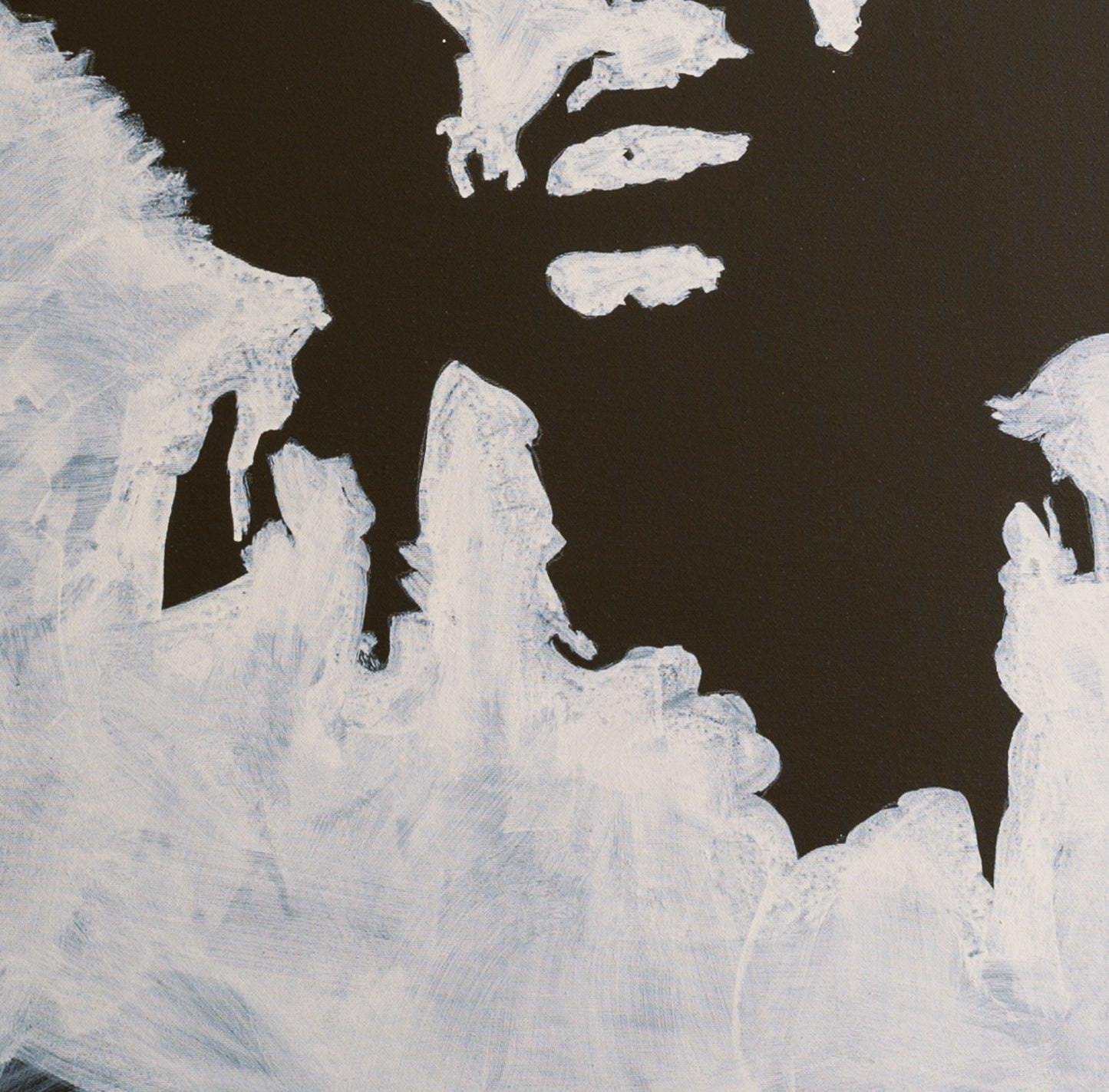 Canvas Print: "Jimi Hendrix Black and White"