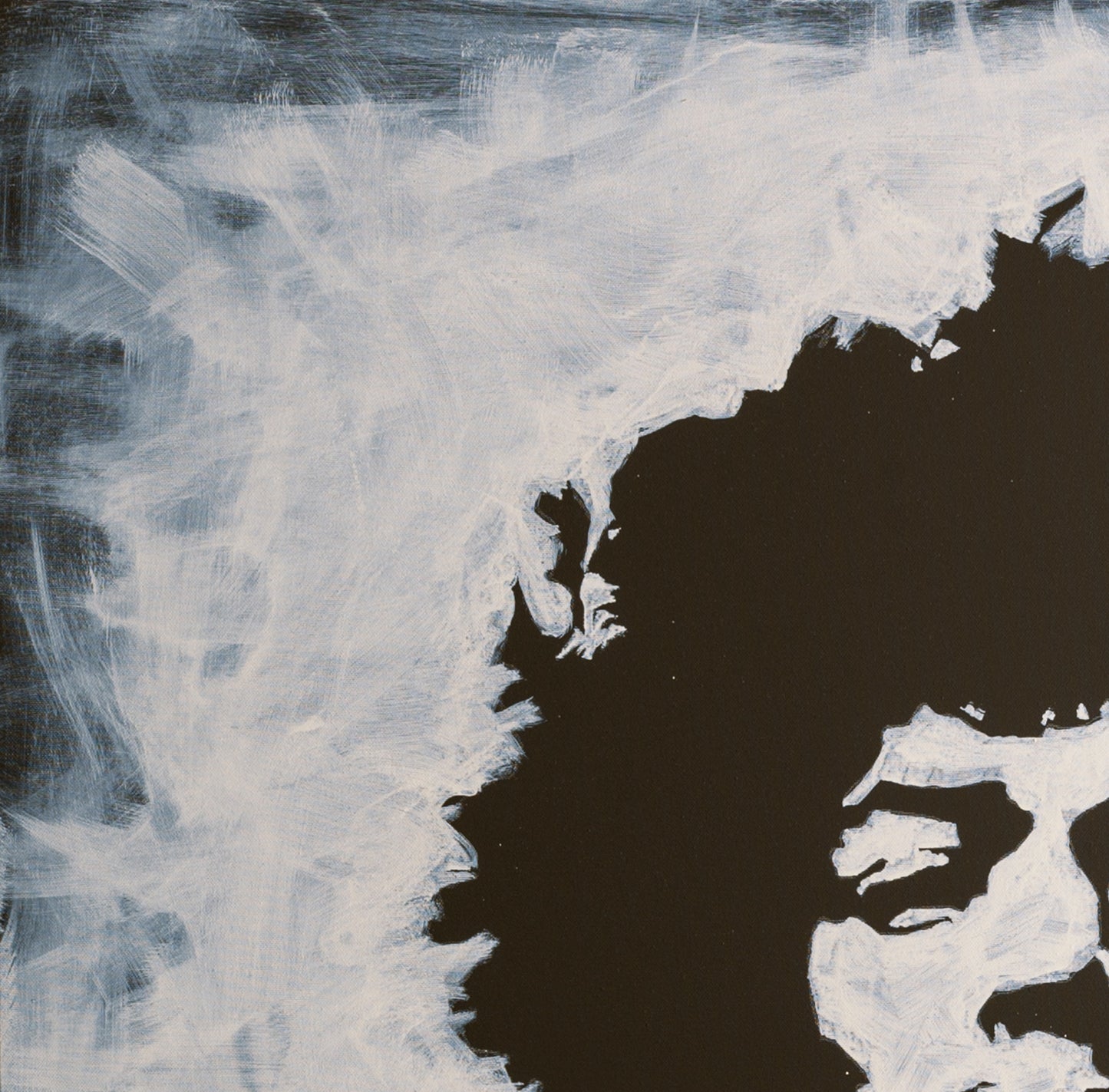 Canvas Print: "Jimi Hendrix Black and White"