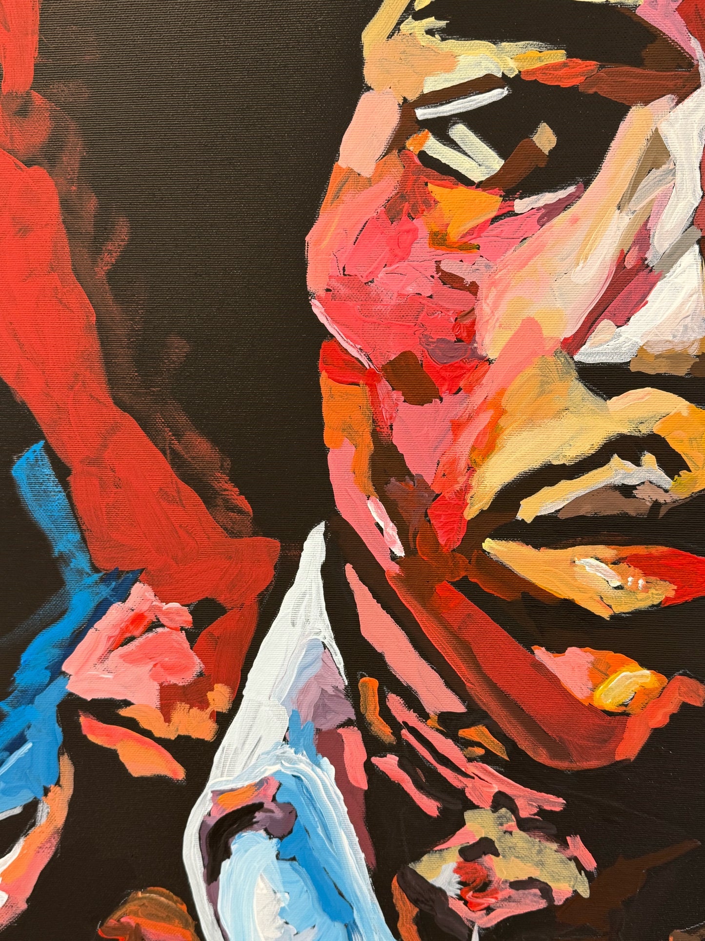Canvas Print: "_Jimi Hendrix full color"