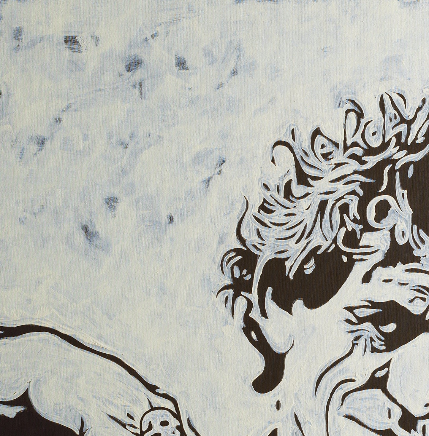 Canvas Print: "Keith Richards Black and White"