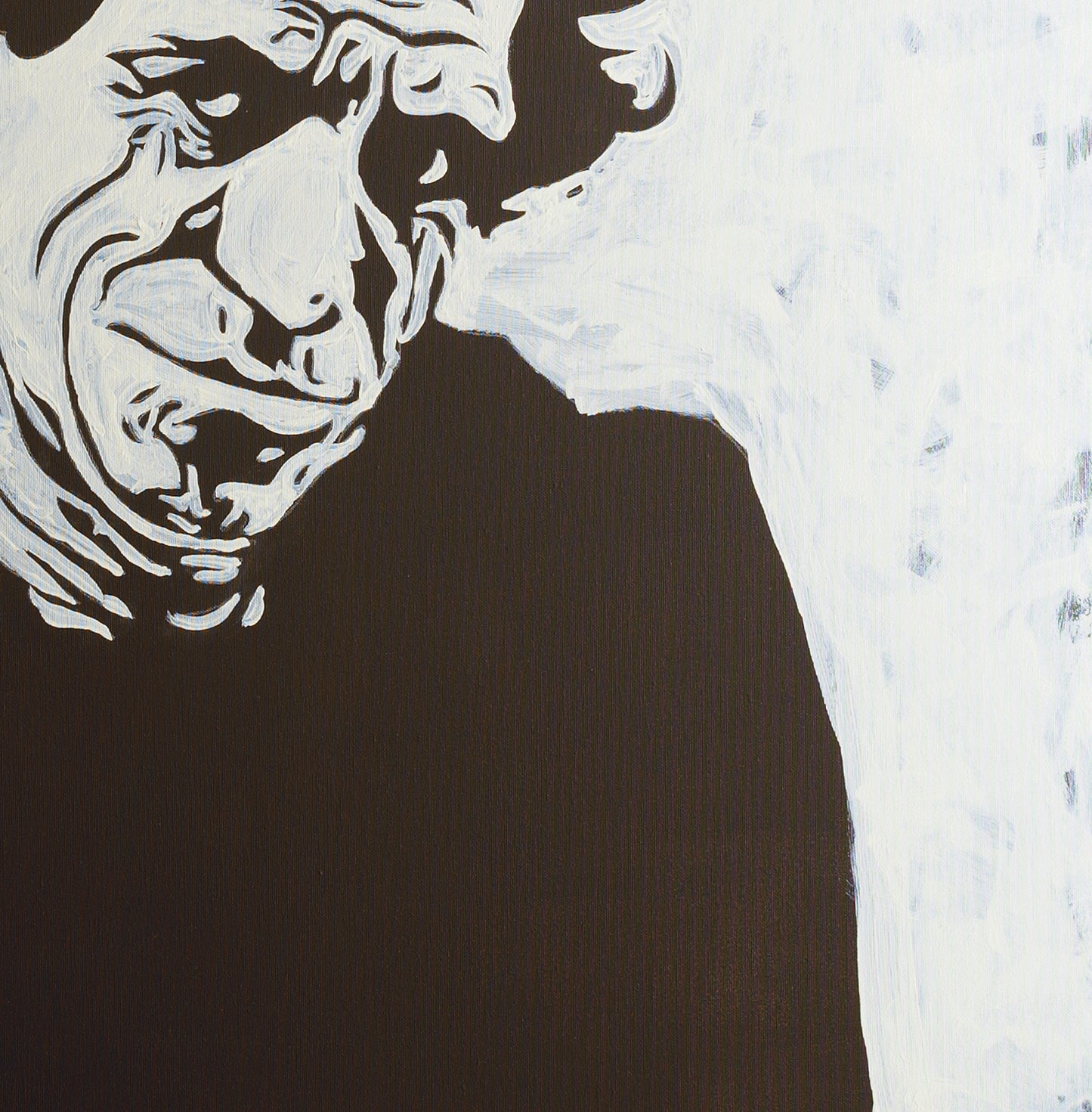 Canvas Print: "Keith Richards Black and White"