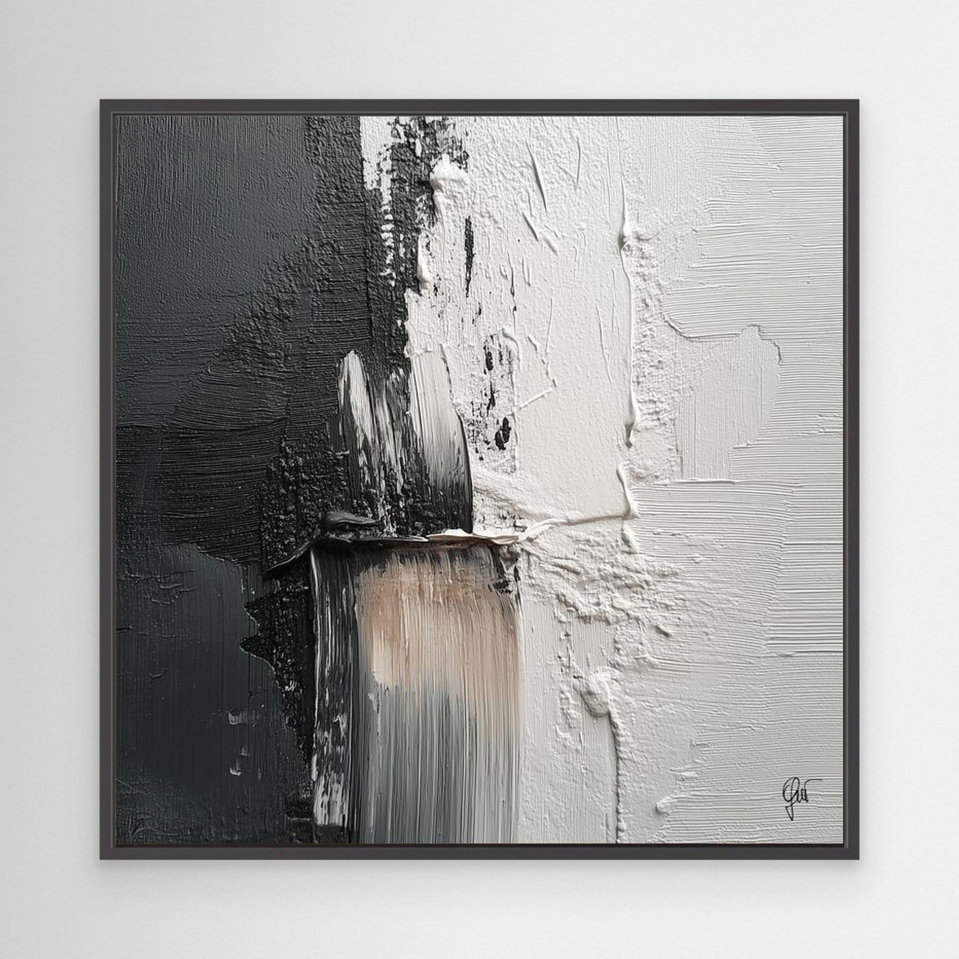 Fight abstract canvas print — original abstract art by Fabio Guzzano
