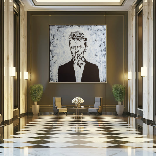 David Bowie Canvas Print Icons | by Fabio Guzzano Art