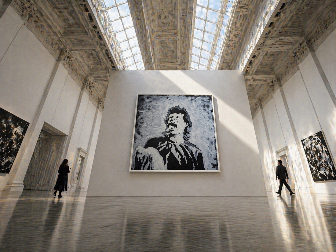 Mick Jagger in a Canvas Original Prints | Fabio Guzzano Art Icons