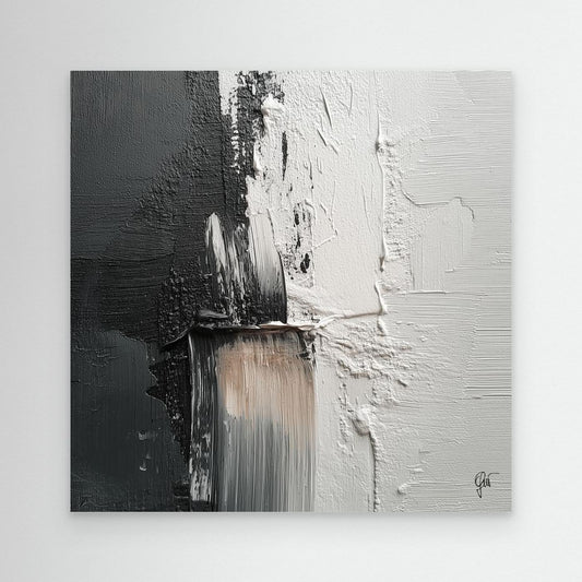 Fight abstract canvas print — original abstract art by Fabio Guzzano