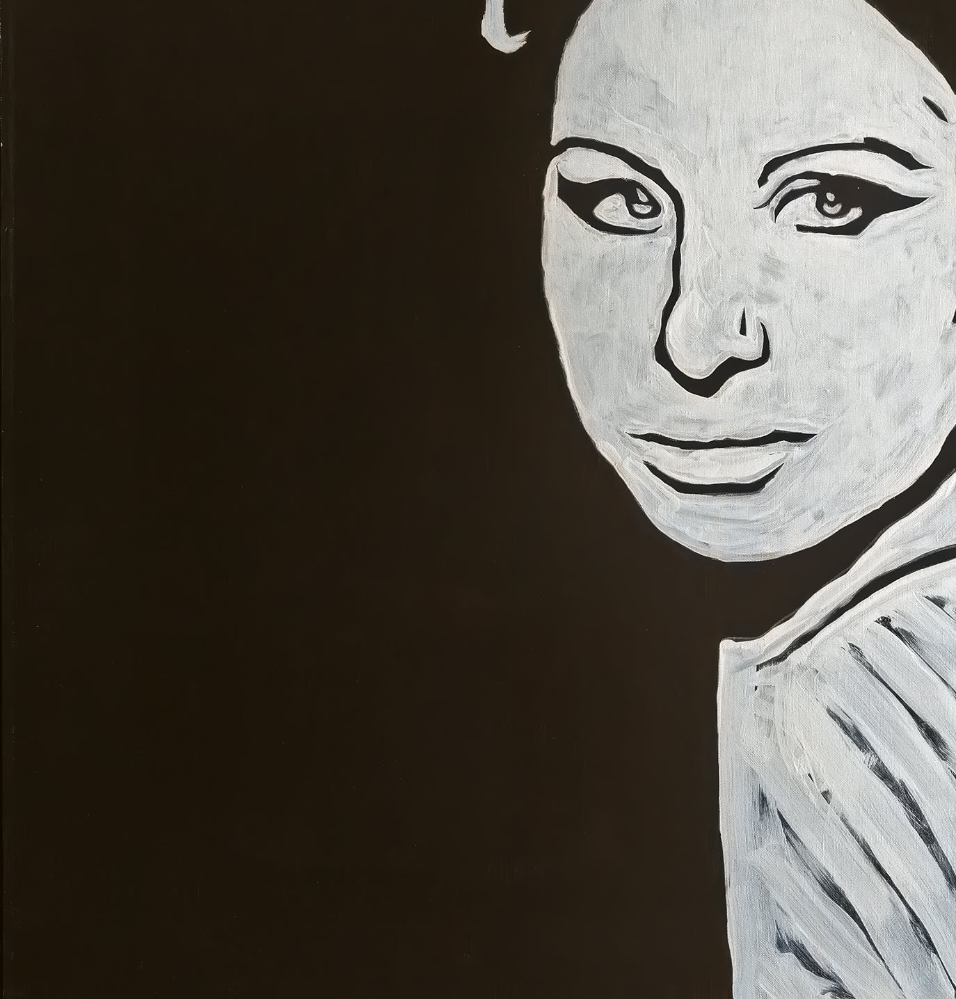 Barbra Streisand Canvas Print | Black and White Wall Art | Music Legend Portrait | Hand-Signed Artwork | Luxury Home Decor