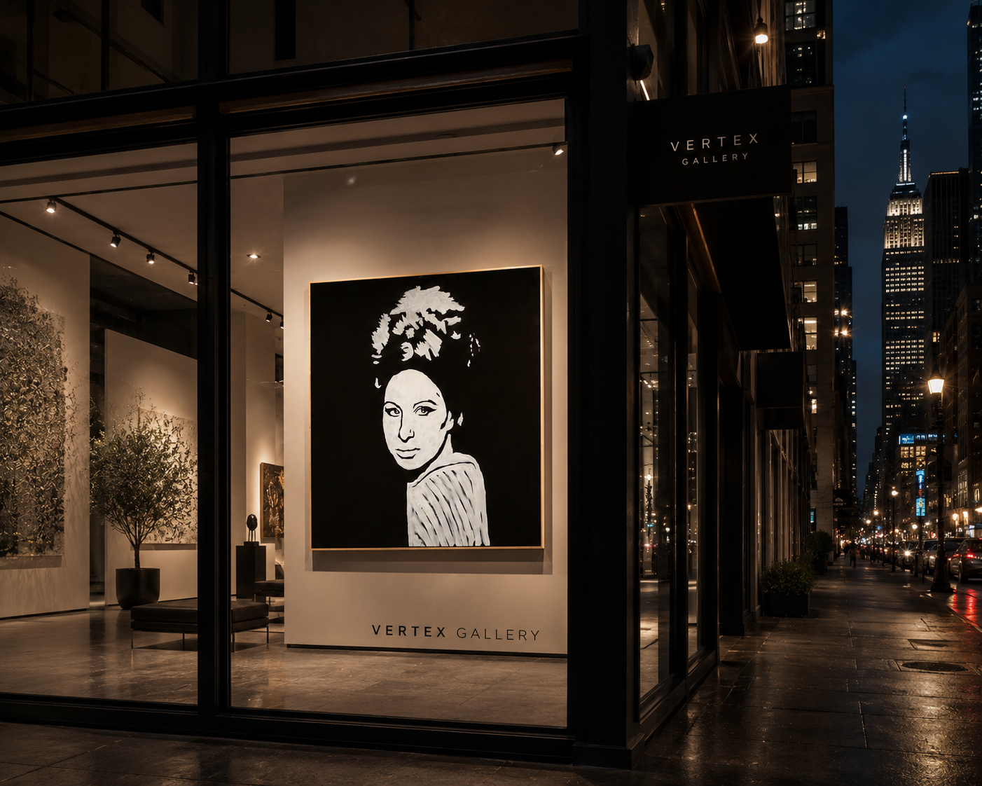 Barbra Streisand Canvas Print | Black and White Wall Art | Music Legend Portrait | Hand-Signed Artwork | Luxury Home Decor