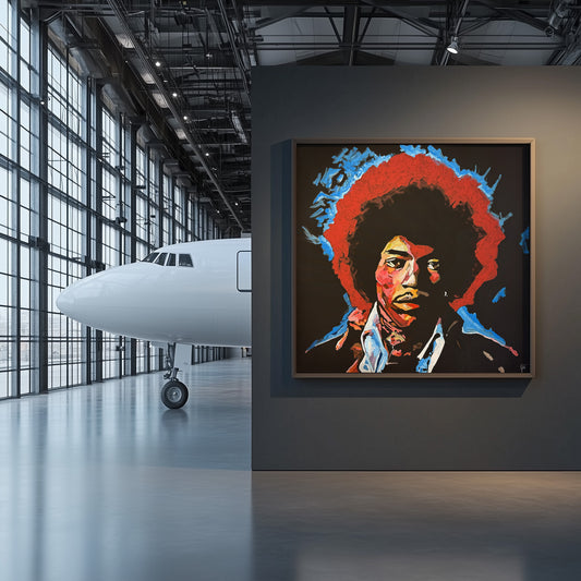 Canvas Print: "_Jimi Hendrix full color"