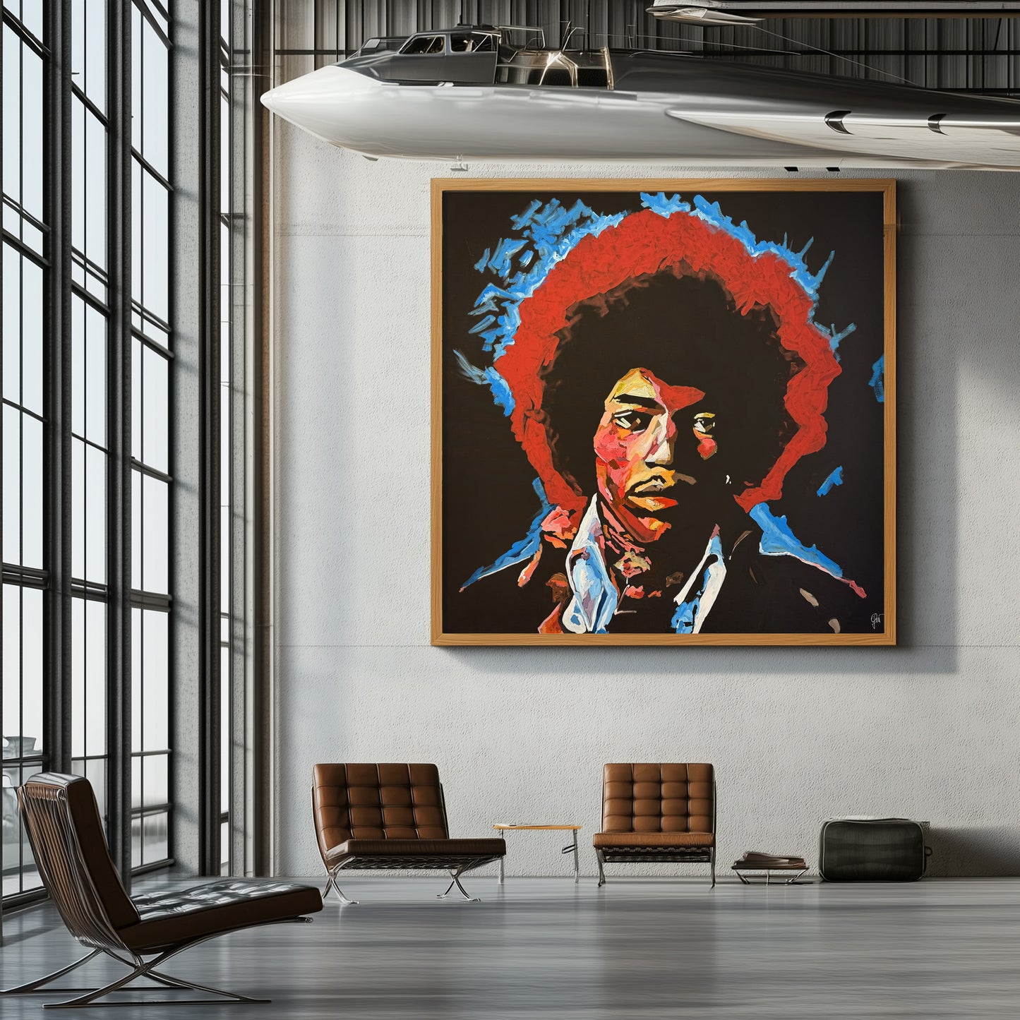 Canvas Print: "_Jimi Hendrix full color"