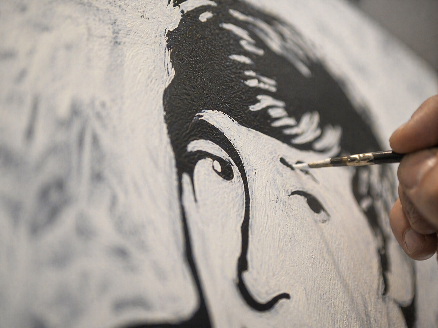 Canvas Print: "John Lennon The Beatles Black and White"