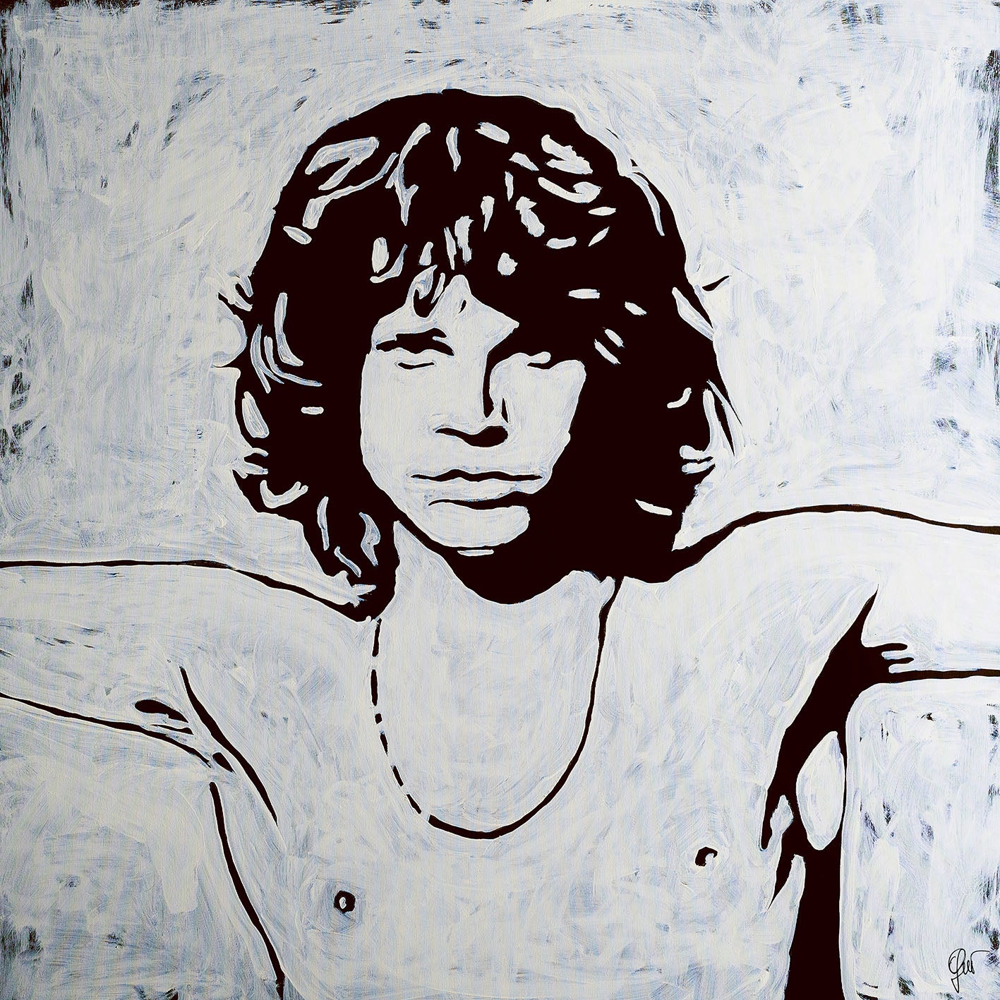 Jim Morrison Art on Canvas ICONS | Fabio Guzzano Art 