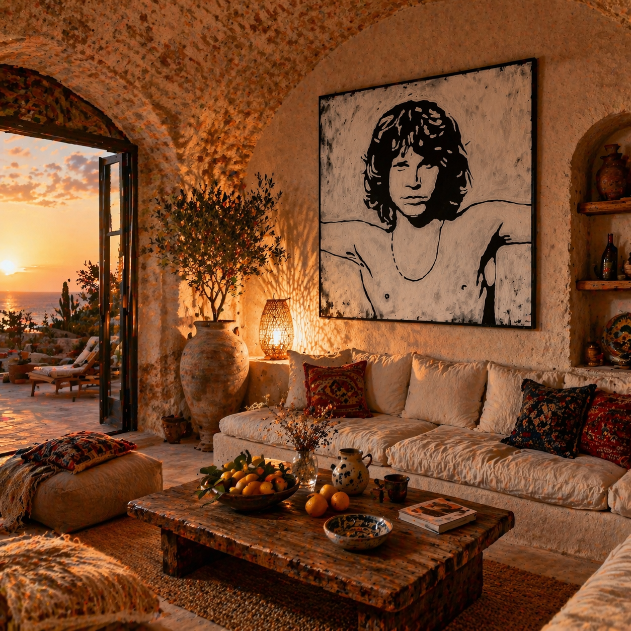 Jim Morrison Art on Canvas ICONS | Fabio Guzzano Art | Damuso Sicily