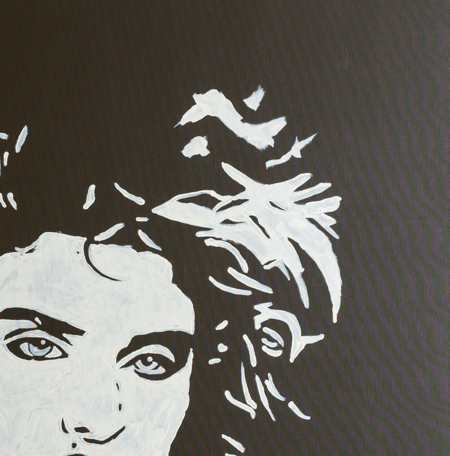 Canvas Print: "Madonna Black and White"