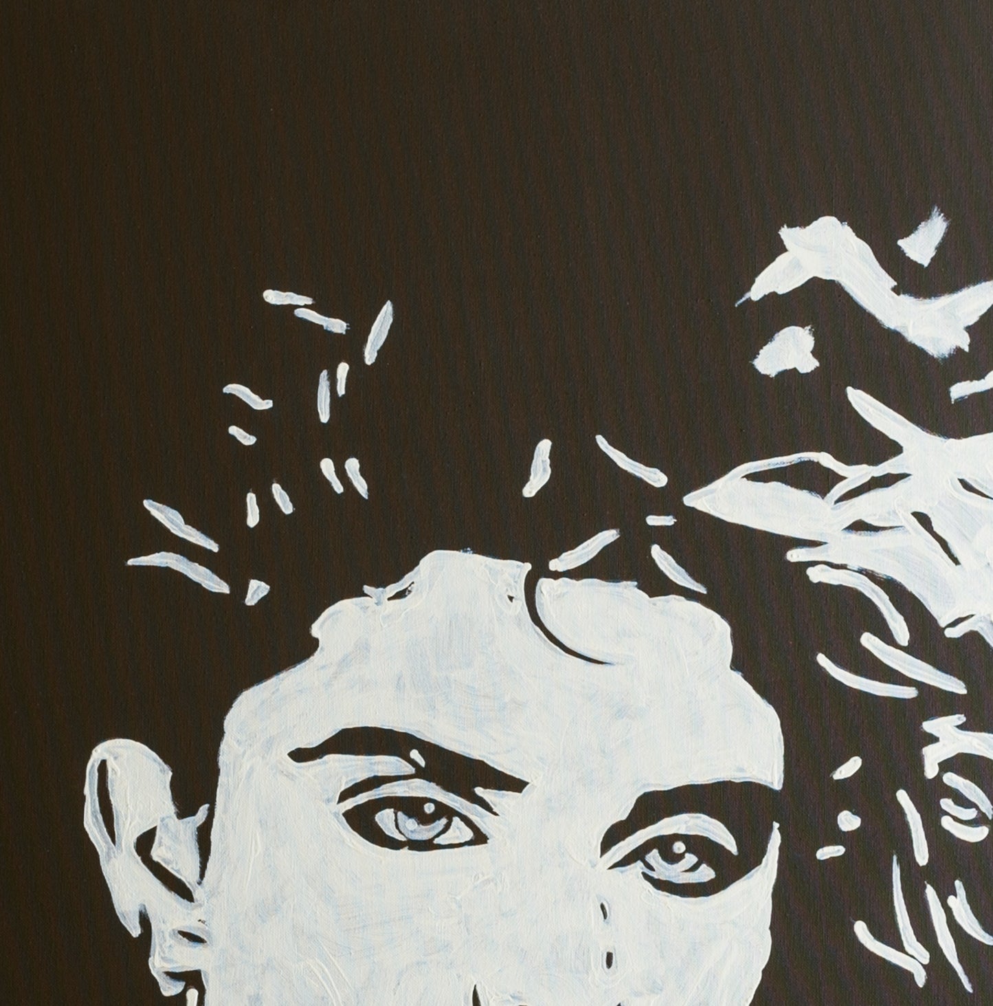 Canvas Print: "Madonna Black and White"