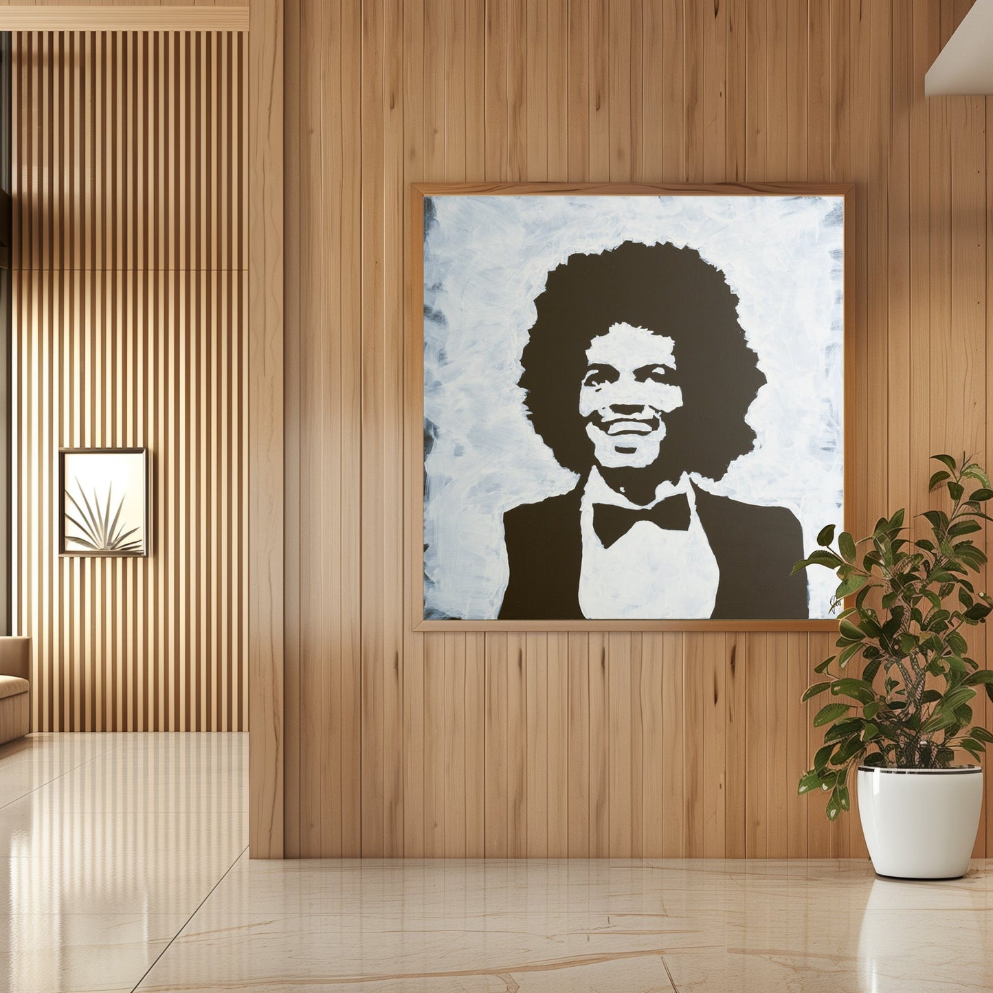 Canvas Print: "Michael Jackson Black and White"
