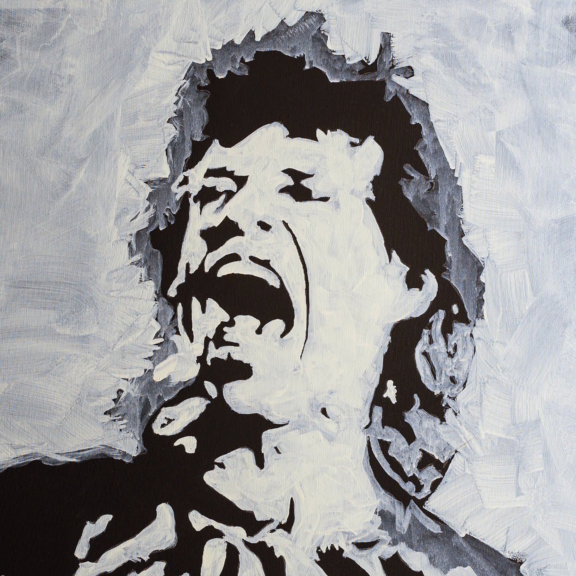 Mick Jagger The Rolling Stones Canvas Print | Fabio Guzzano Art