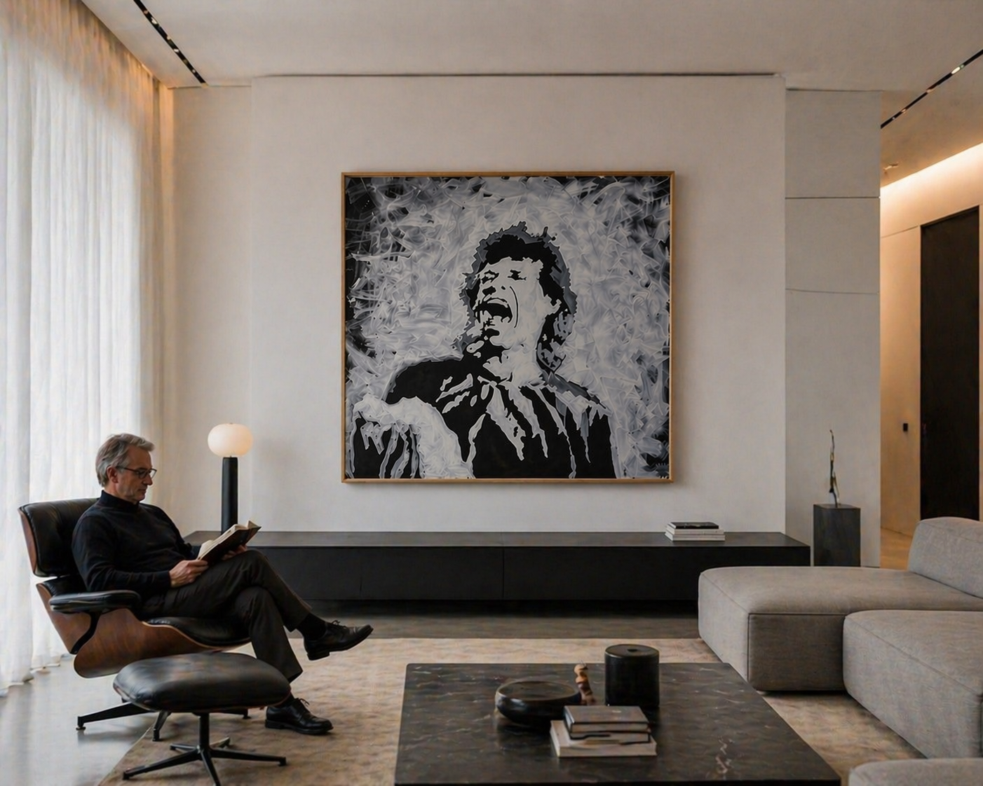 Mick Jagger The Rolling Stones Canvas Print | Fabio Guzzano Art