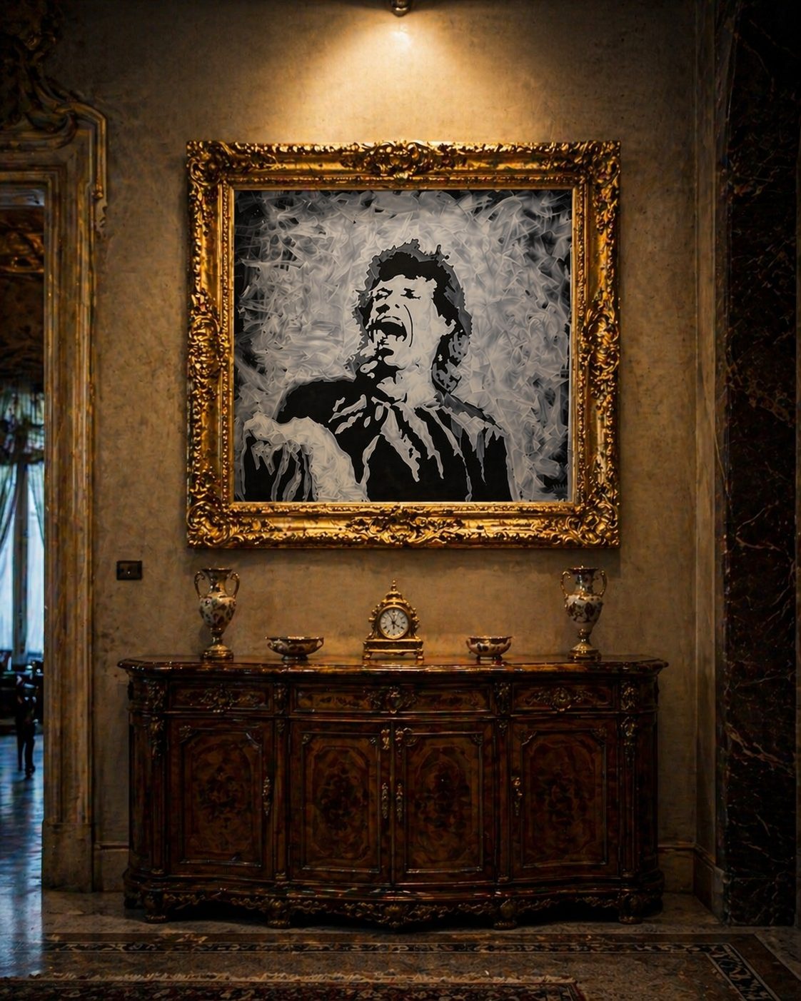 Mick Jagger The Rolling Stones Canvas Print | Fabio Guzzano Art