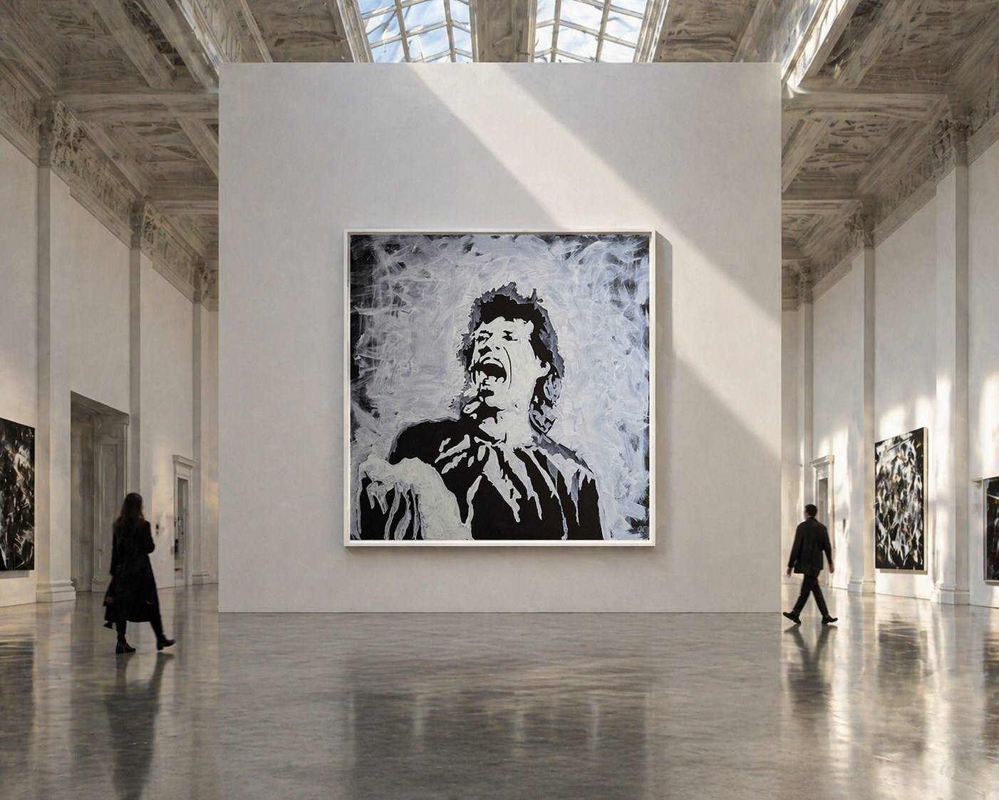 Mick Jagger The Rolling Stones Canvas Print | Fabio Guzzano Art