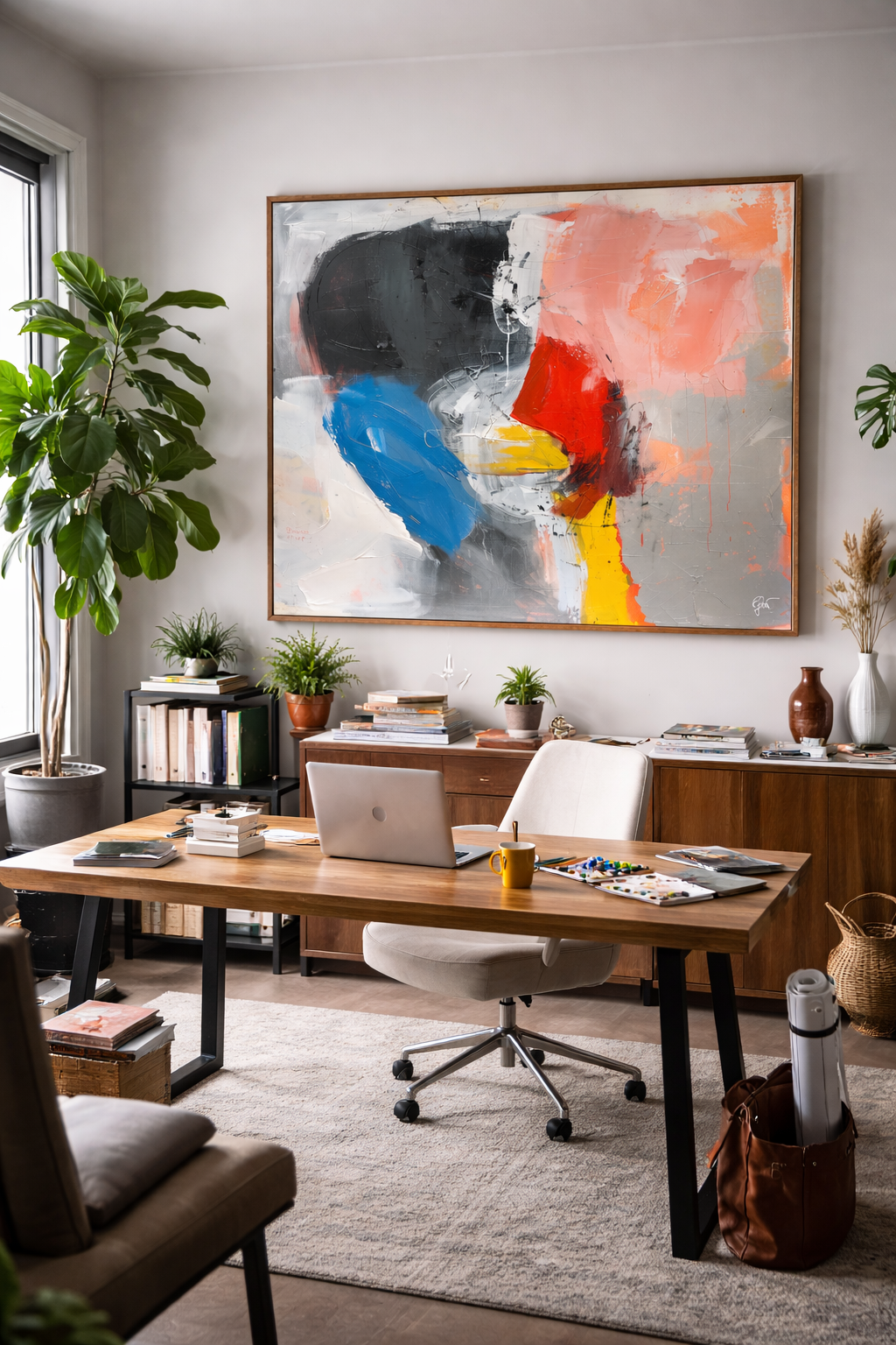 Rita abstract canvas print — original abstract art by Fabio Guzzano