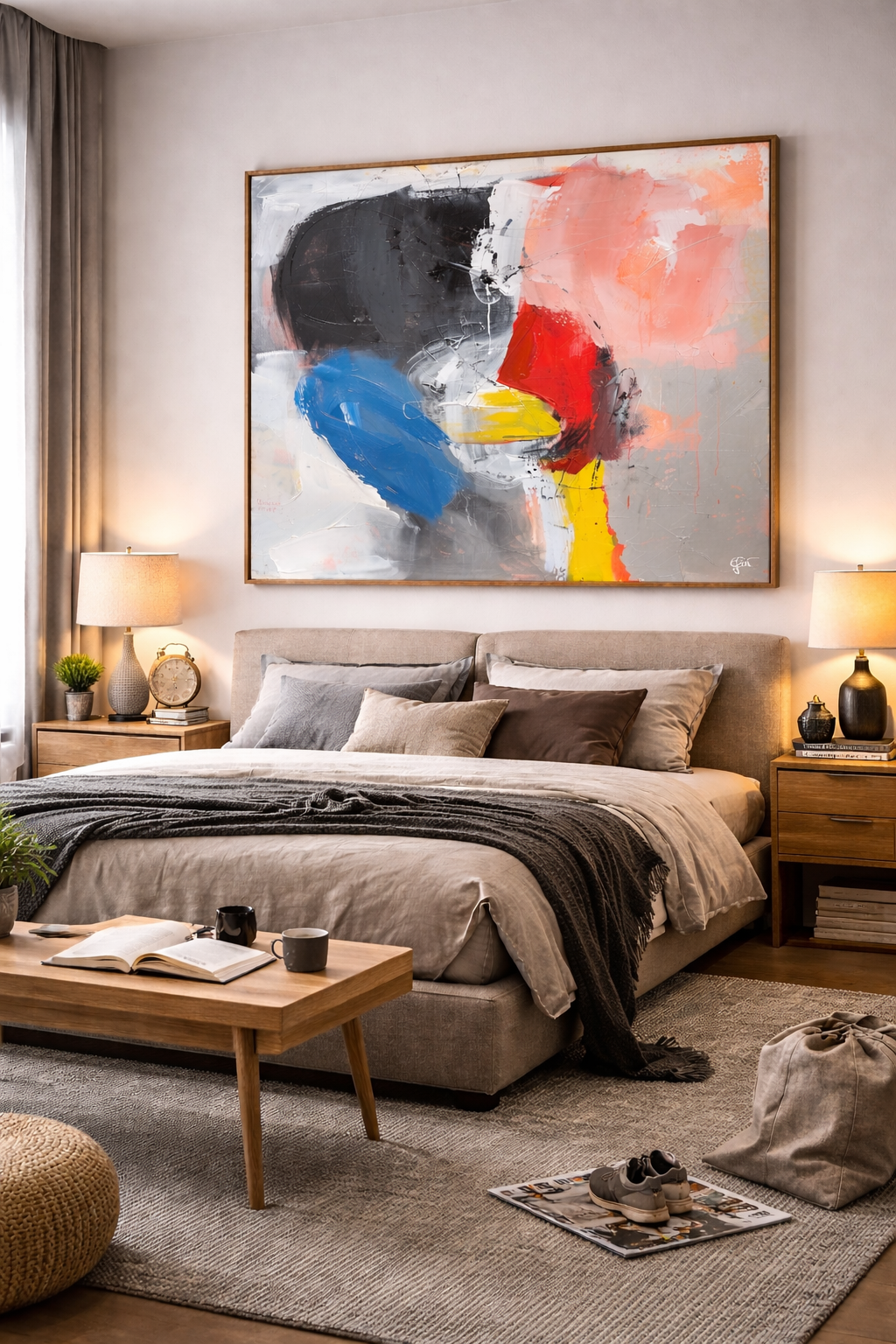 Rita abstract canvas print — original abstract art by Fabio Guzzano