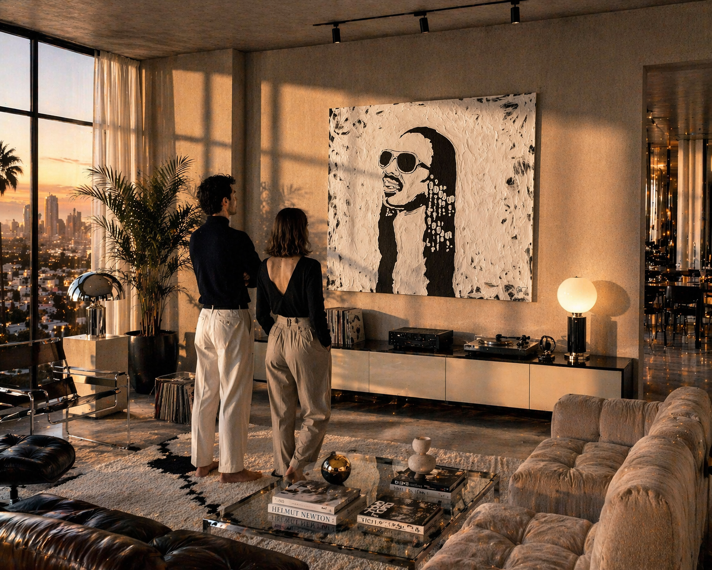 Steve Wonder Art on Canvas ICONS | Fabio Guzzano Art | Flat
