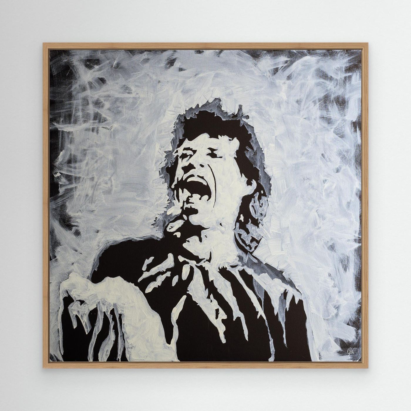 Mick Jagger The Rolling Stones Canvas Print | Fabio Guzzano Art