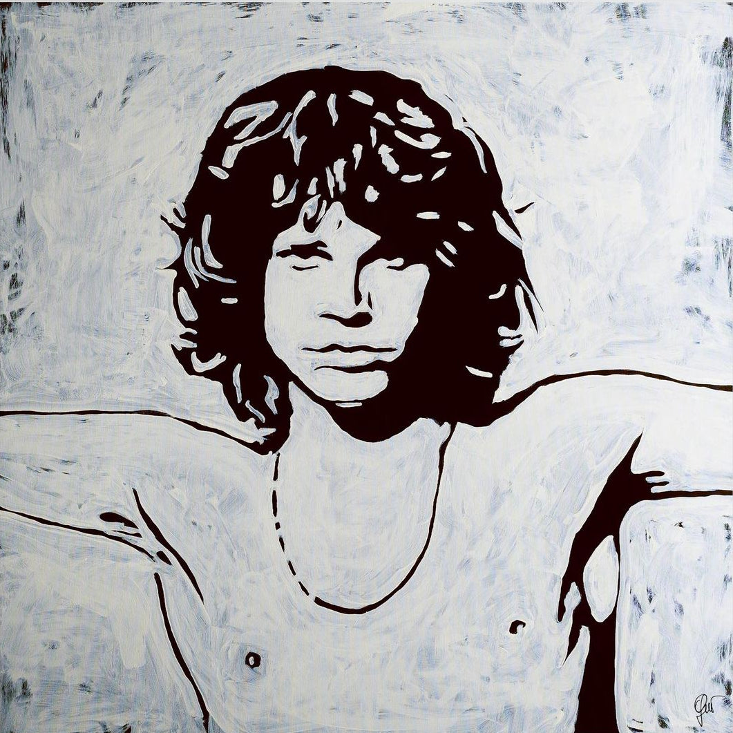 Jim Morrison Art on Canvas ICONS | Fabio Guzzano Art