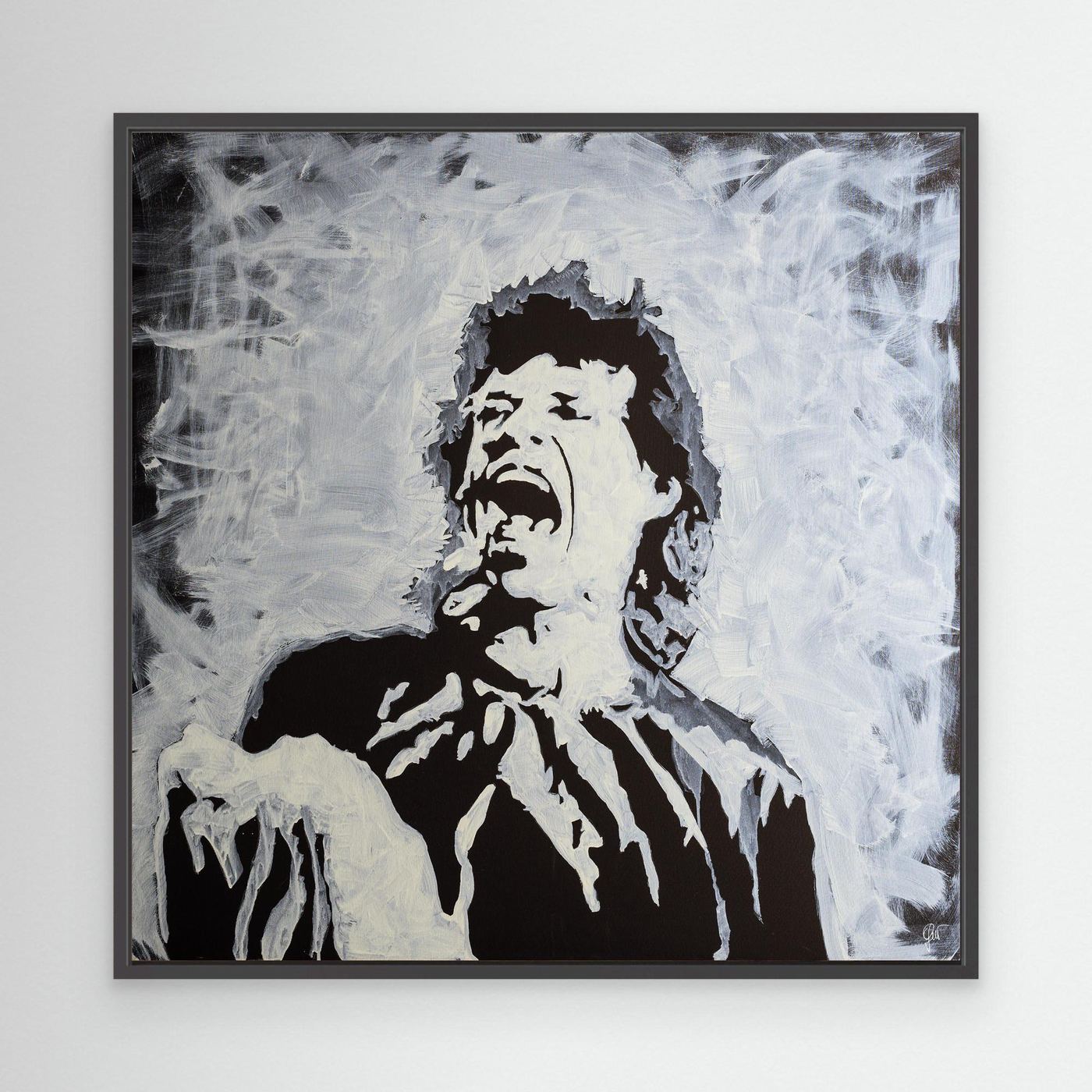 Mick Jagger The Rolling Stones Canvas Print | Fabio Guzzano Art