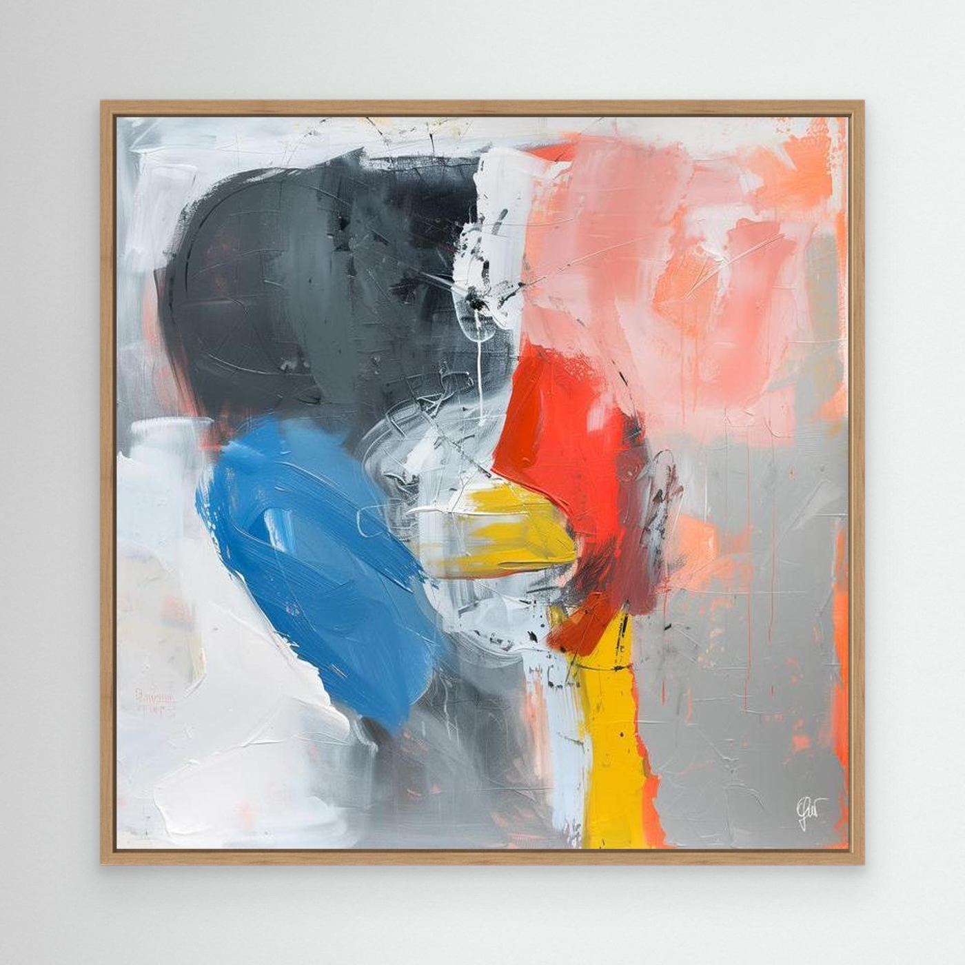 Rita abstract canvas print — original abstract art by Fabio Guzzano