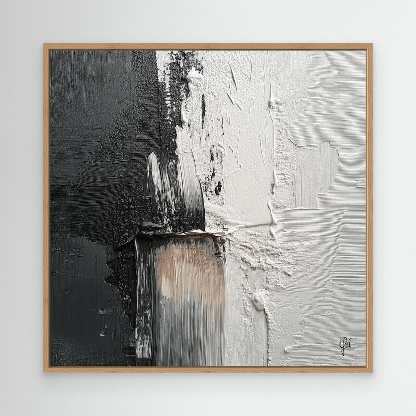 Fight abstract canvas print — original abstract art by Fabio Guzzano