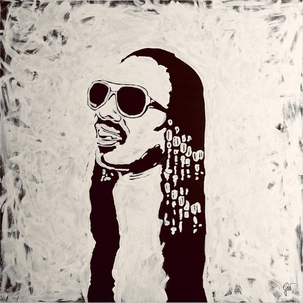 Steve Wonder Art on Canvas ICONS | Fabio Guzzano Art