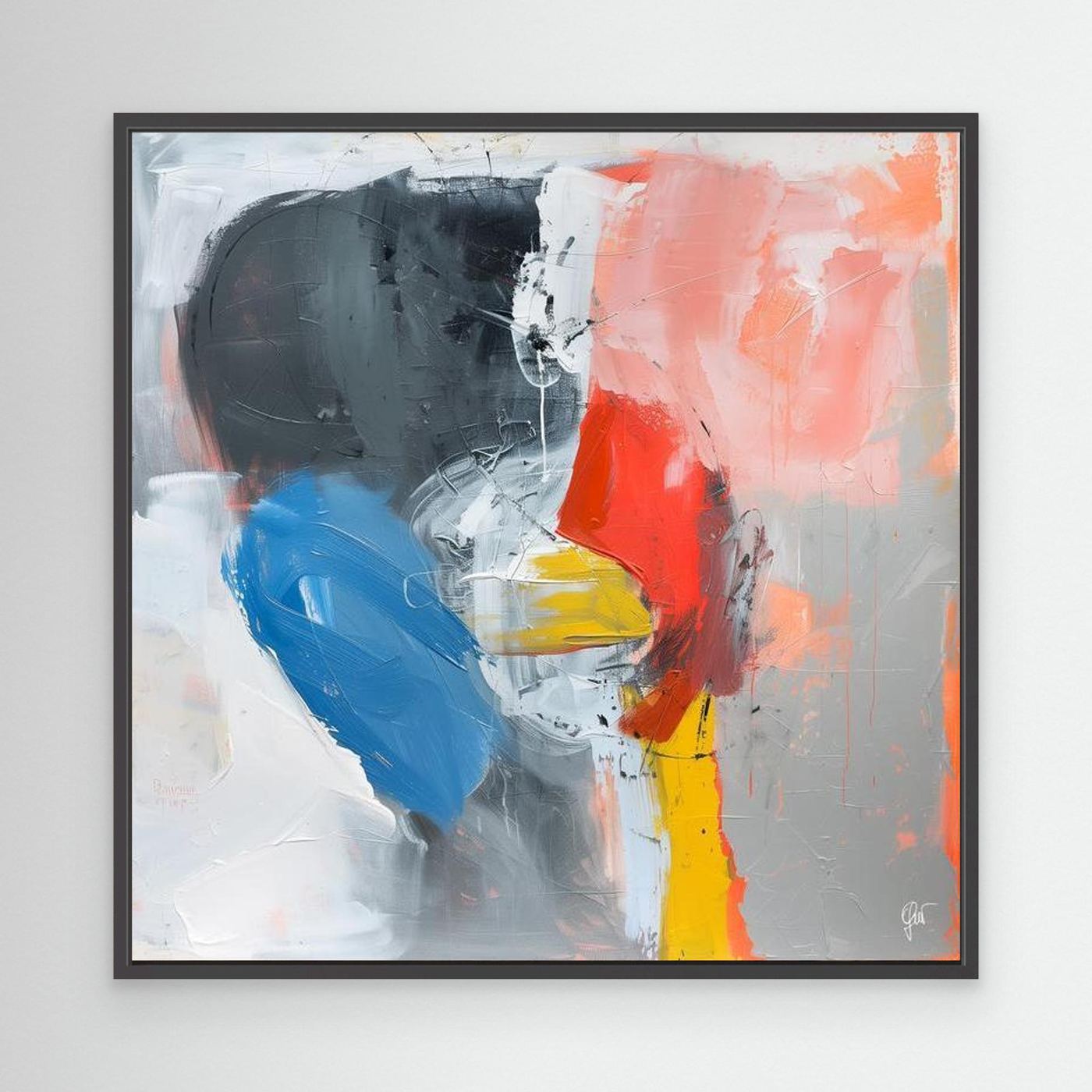 Rita abstract canvas print — original abstract art by Fabio Guzzano