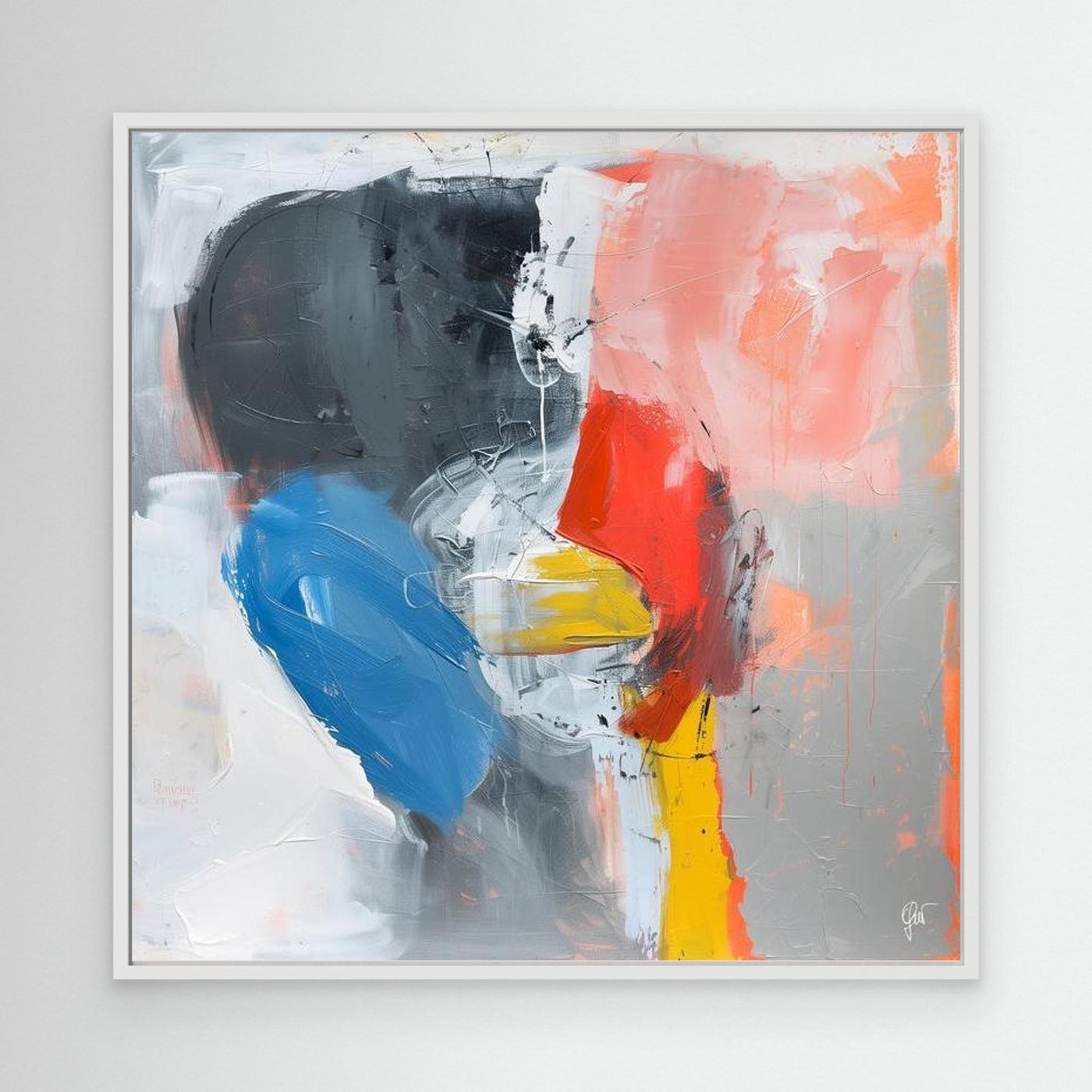 Rita abstract canvas print — original abstract art by Fabio Guzzano